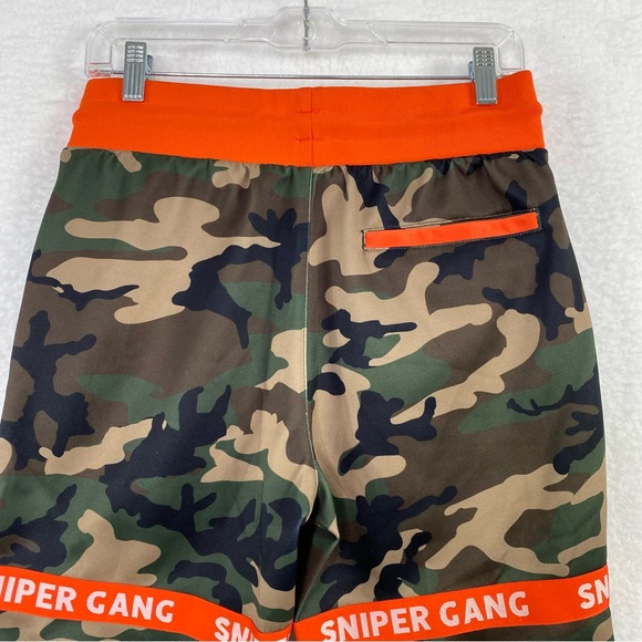Sniper Gang Camo and orange sweatpants size S - Picture 10 of 15